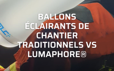 Herkömmliche Baustellen-Leuchtballons vs. LUMAPHORE®.