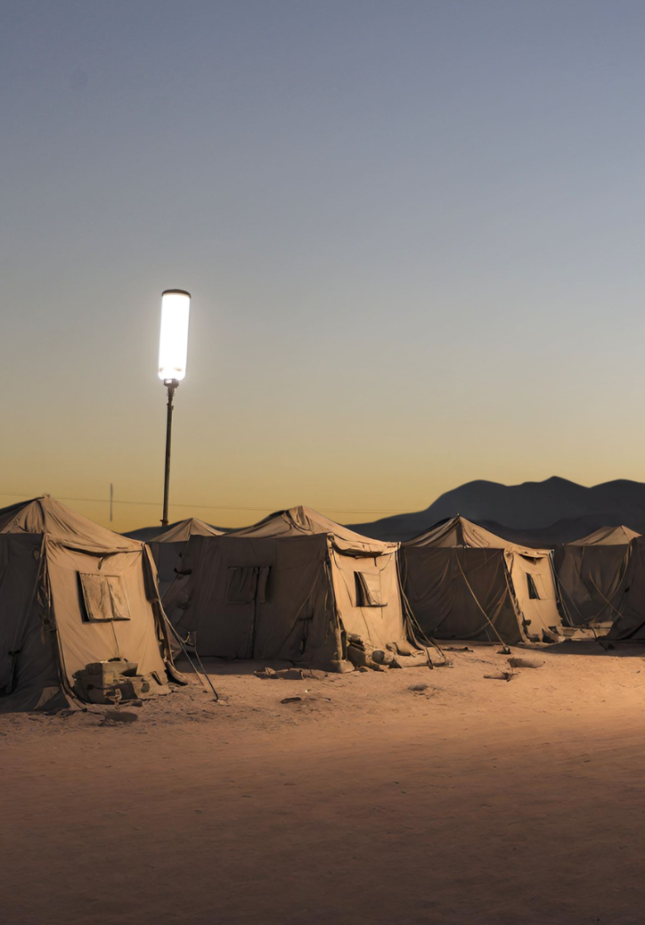 LUMAPHORE dans un campement militaire en Afrique du Nord